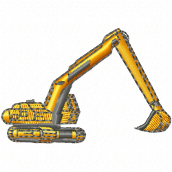 Construction Machinery Vehicles Embroidery Design 12 Construction Machinery Vehicles Embroidery Design 12